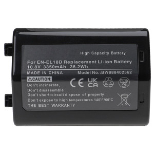 Akku für Nikon D6, Z9, wie EN-EL18D, 3350 mAh