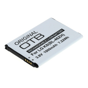 Akku für LG K7 X210, K8 K350N, wie BL-46ZH, 1900 mAh