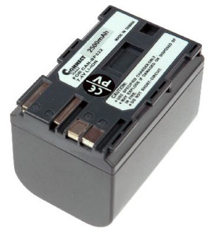 Akku wie Canon BP-522, für CANON ZR 70MC, anthrazit