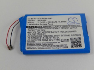 Akku für Skygolf SkyCaddie Touch, X8F-SC Touch, wie SPT-1301, 3.7V, 1200 mAh
