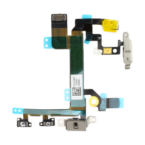 Powertaste (Ein- / Austaste), Lautstärketaste, mit Klammerhalterung und Flexkabel, für iPhone 5S