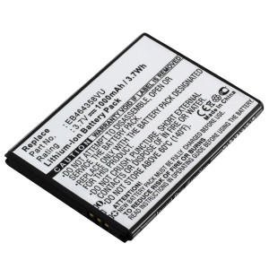 Akku für Samsung S6010 Galaxy Music, wie EB464358VU, EB464358VUBSTD, 1200 mAh
