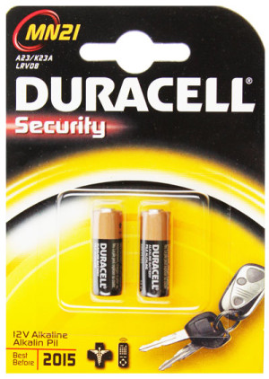 Batterie Rundzelle MN21, MN23L RV08, V23GA, 12 Volt, MS21, LR23A, A23, GA23A, GP23, 2 Stück