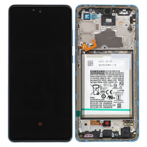 LCD-Kompletteinheit inkl. Akku für Samsung Galaxy A72 A725F, blau