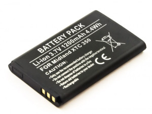 Akku für Action Kamera Midland XTA-510, XTC-300, XTC-350, NavGear MDV-2250.IR, wie BATT11L, LD-1W