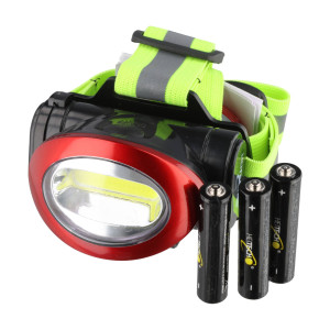 LED-Stirnlampe mit Rücklicht, max. 100 Lumen, inklusive Batterien