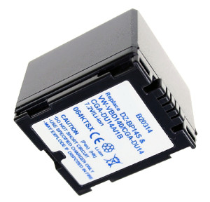 Akku für PANASONIC NV GS65, Typ Panasonic CGA-DU14, CGR-DU14, 1400 mAh