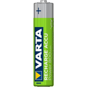 VARTA Recharge Accu Power Micro AAA, HR03, LR03, 1.2V, 800mAh, 4er Blister, wie R3, R03, LR03, AAA