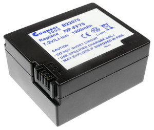Akku wie Sony NP-FF70, anthrazit für DCR HC1000, HC1000E, IP1, IP1E, IP1K, IP210, IP210E, IP220