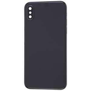 Space-graues Cover (ohne Logo) für Rückseite, passend für iPhone X