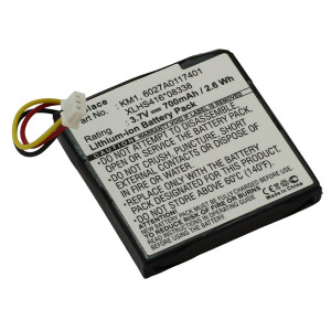 Akku für TOMTOM VIA Live Regional, 3,7 V, 700 mAh, Li-Ionen
