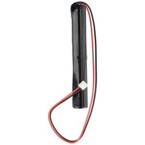 2,4 Volt 1800mAh NiMH Akku passend für Not- und Sicherheitsbeleuchtung AA, Abmessungen 100x15mm, mit 25cm Kabel und JST EHR-2 Stecker