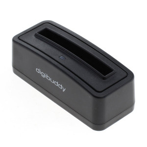 Akkuladestation für Samsung Akku BJ100CBE zum separaten Laden eines Akkus, mit Micro-USB-Anschluss