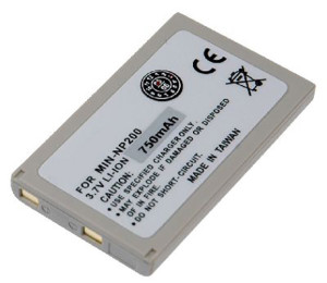 Akku für Minolta DIMAGE X, Type NP-200, 750 mAh