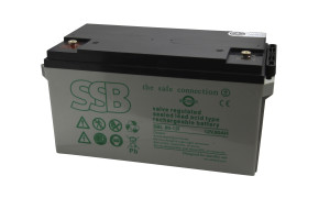 Blei-Akku SSB SBL80-12 i, 10 Jahresbatterie, M6 Schraubanschluss, 12 V, 80 Ah
