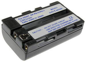 Akku für Sony DSC F55V, Typ NP-FS11, NP-F10, anthrazit, 1500 mAh