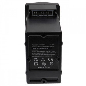 Akku für Wolf Garten Li-Ion Power 37, Power 40, wie 4939090, Li-Ionen, 36 V, 2500 mAh