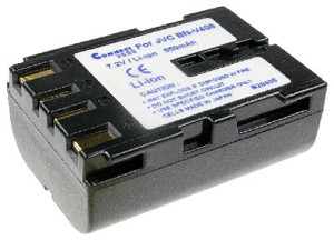 Akku für JVC GR-D 90, Typ JVC BN-V408, anthrazit, 1100 mAh