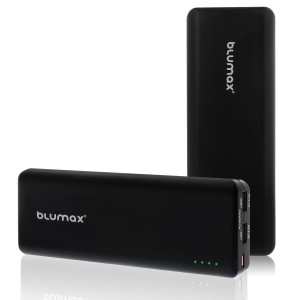 Universal Zusatz-/ Notfall-Akku Powerbank mit 15.600 mAh zum Laden fast aller Geräte, 2 USB-Ausgänge