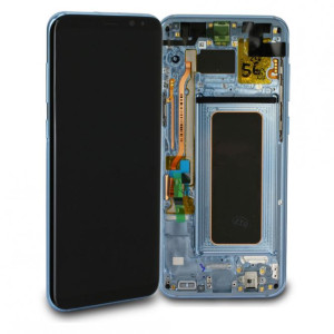 Komplett LCD+ Frontcover mit Touch Panel für Samsung Galaxy S8 Plus G955F, blau