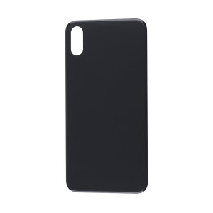 Space-grauer Akkudeckel (ohne Logo) mit Klebestreifen, passend für iPhone XS