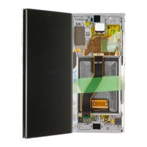 LCD Kompletteinheit inkl. Frontcover für Samsung Galaxy Note 10+ N975F, weiß