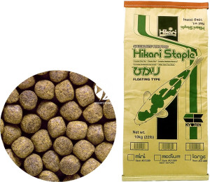 HIKARI Staple Large 10kg - Pływający pokarm dla wszystkich ryb stawowych