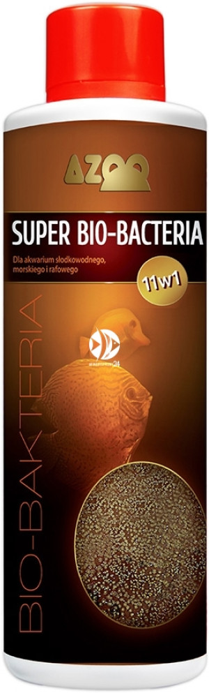 AZOO 11in1 Super Bio-Bacteria 500ml - Wielozadaniowy preparat bakteryjny (biostarter), naturalnie rozkłada związki organiczne, amoniak(NH3), azotyny