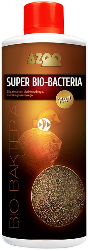 AZOO 11in1 Super Bio-Bacteria 1000ml - Wielozadaniowy preparat bakteryjny (biostarter), naturalnie rozkłada związki organiczne, amoniak(NH3), azotyny