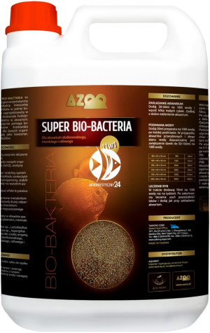AZOO 11in1 Super Bio-Bacteria 4000ml - Wielozadaniowy preparat bakteryjny (biostarter), naturalnie rozkłada związki organiczne, amoniak(NH3), azotyny