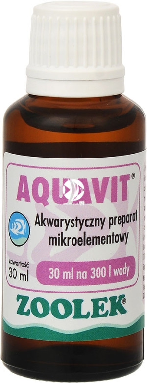 ZOOLEK Aquavit 30ml - Mikroelementy stymulujące wzrost ryb i roślin