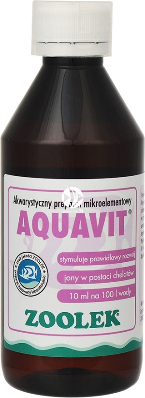 ZOOLEK Aquavit 250ml - Mikroelementy stymulujące wzrost ryb i roślin