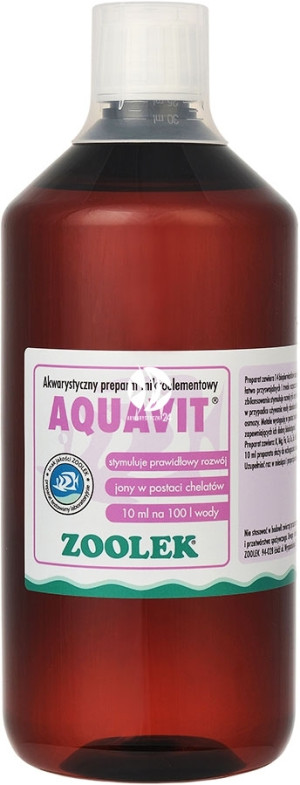 ZOOLEK Aquavit 1000ml - Mikroelementy stymulujące wzrost ryb i roślin