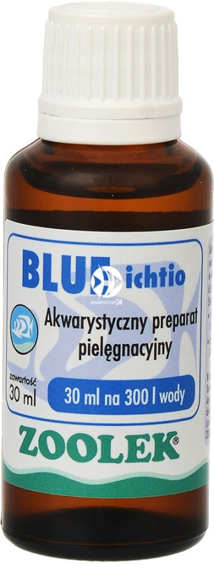ZOOLEK Blue Ichtio 30ml - Błękit zwalczający glony, bakterie i pierwotniaki