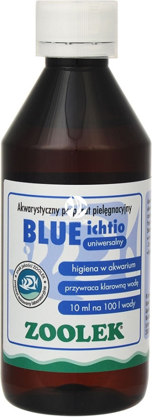 ZOOLEK Blue Ichtio 250ml - Błękit zwalczający glony, bakterie i pierwotniaki
