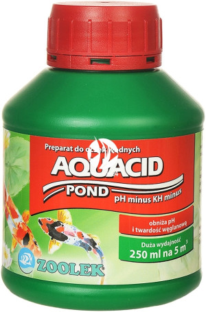 ZOOLEK Aquacid Pond 250ml - Preparat do obniżania pH i KH w oczku wodnym