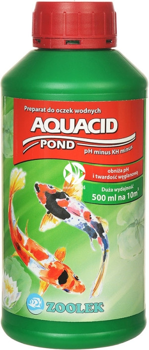 ZOOLEK Aquacid Pond 500ml - Preparat do obniżania pH i KH w oczku wodnym