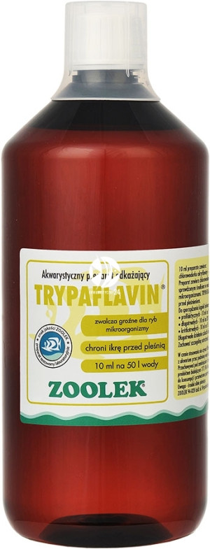 ZOOLEK Trypaflavin 1000ml - Trypaflawina na bakterie i pierwotniaki