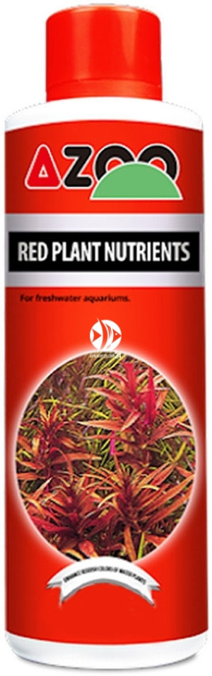 AZOO Red Plant Nutrients 500ml - Kompletny nawóz do akwarium, poprawia kolory roślin czerwonych.
