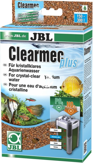 JBL Clearmec Plus 600ml - Wkład do filtrów akwariowych, rozkłada azotany (NO3), azotyny (NO2) i amon (NH4).