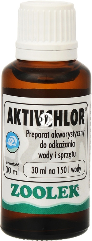 ZOOLEK Aktivchlor 30ml - Chloramin, płyn do dezynfekcji