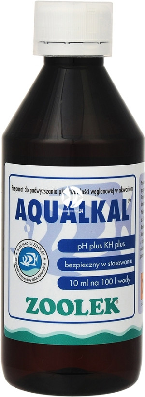 ZOOLEK Aqualkal 250ml - Podwyższa ph i twardość węglanową KH