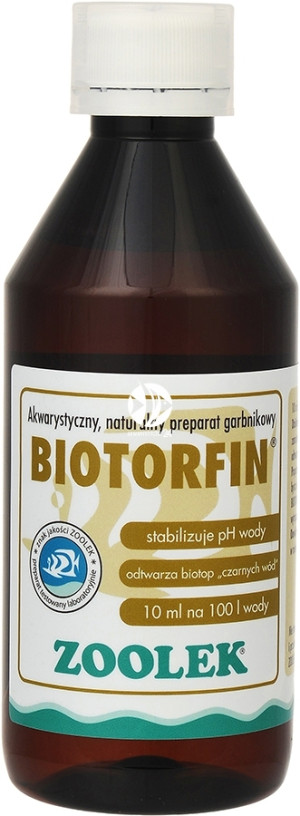 ZOOLEK Biotorfin 250ml - Odwzorowuje czarne wody, wzbogacony w garbniki