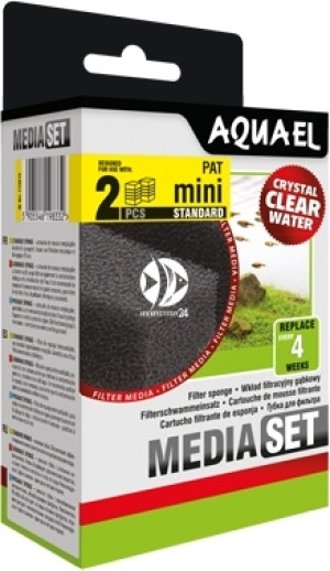 AQUAEL Wkład Gąbkowy (2szt) - Gąbka filtracyjna do Pat Mini
