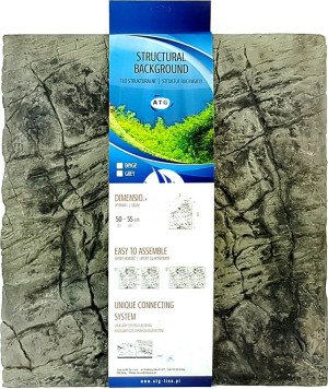 ATG Background Modul Grey M - 50x55cm - Tło modułowe, płaskie z motywem skalnym