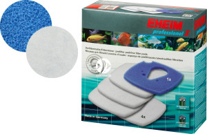 EHEIM Komplet Gąbek - Komplet gąbek do filtra EHEIM Professionel 3 2080 i termofiltra 2180 (białe + niebieska)