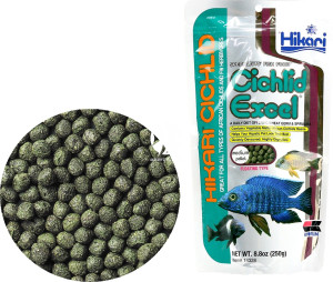 HIKARI Cichlid Excel Medium 250g - Pływający pokarm dla pielęgnic i innych ryb roślinożernych