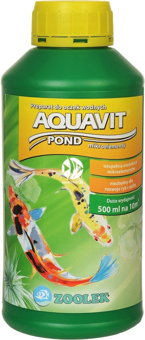 ZOOLEK Aquavit Pond 500ml - Mikroelementy dla ryb i roślin w oczku wodnym