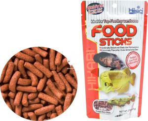 HIKARI Food Sticks 57g - Pływający pokarm dla mięsożernych ryb tropikalnych