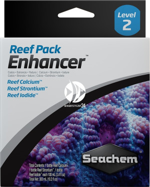 SEACHEM Reef Pack: Enhancer 3x100ml - Zestaw: Wapń Stront Jodek